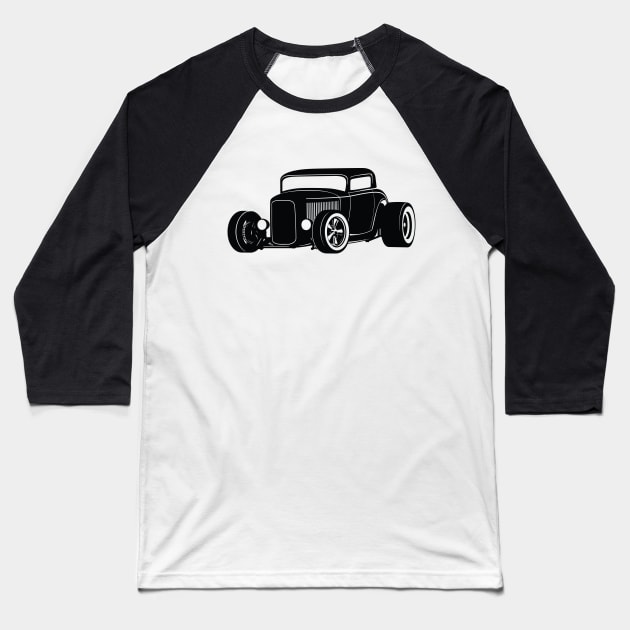 Classic American Hot Rod Baseball T-Shirt by hobrath